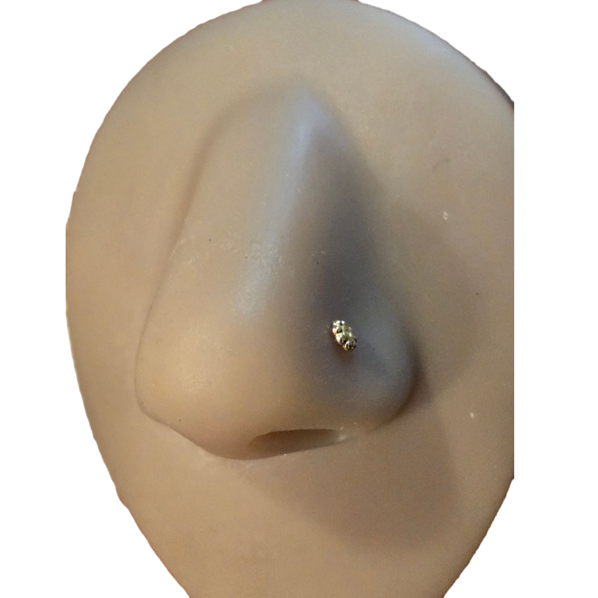 Granulated Flower Nose Ring in 14K Solid Gold
